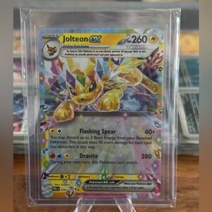 Jolteon EX Prismatic Evolutions Double Rare Holo Pokemon Card